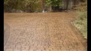 Pattern Imprinted Concrete Driveways