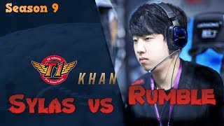 SKT Khan - Sylas vs Rumble Top - Patch 9.19 LoL Season 9 KR Ranked | League of Legends Replays