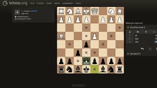 Atomic Chess! Playing Against Stockfish Level 2 Bot As Black. #chess #chessgame #bot #lichess