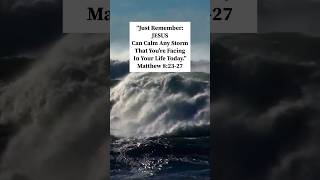 “Only JESUS Can Calm The Storm In Your Life🙏🏻❤️‍🔥!” #jesus #bibletruth #jesuslovesyou #hope