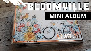 Mini álbum scrapbook Bloomville #mintaypapers | Inspiração para scrapbook