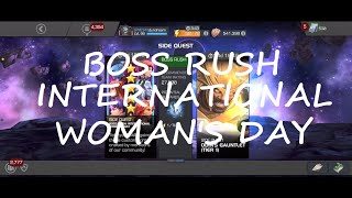 How to EASILY BEAT MCOC BOSS RUSH International Woman's Day 2021 FULL RUN