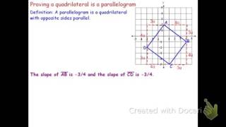 Proving a Quadrilateral is a Parallelogram