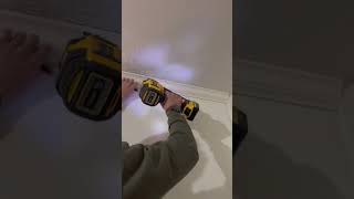 Cutting crown molding and installing #daily #crown #construction #daily #mcmanagment #sawan