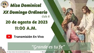 Grande es tu fe - Misa  20 de Agosto 2023 -  P. Carlos Prieto OP