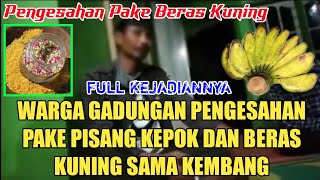 VIRAL WARGA GADUNGAN PENGESAHAN PAKAI PISANG KEPOK DAN BERAS KUNING SAMA KEMBANG