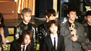 [211111] KPCA - BEAST, CN BLUE give a speech (vid by @YeshaELF).MPG