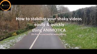 Easy & Quick way to stabilize your shaky videos | Video Stabilization | Stabilize using freeware app