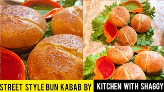 Street Style Bun Kabab With Special Chutney | Aloo Chana Daal Kabab Recipe - Kitchen With Shaggy