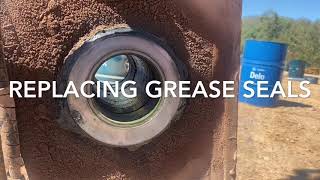 Excavator Grease Seal Installation