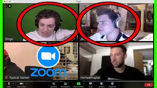 Jelly And Slogo Joined A Zoom Call With Other YouTubers...