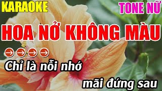 Hoa Nở Không Màu Karaoke Tone Nữ Karaoke Lâm Nhạc Sống - Beat Mới