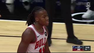 Ayo Dosunmu gets a Technical foul after throwing an elbow! NBA Preseason 2024