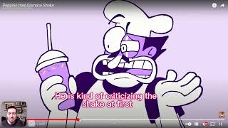 Peppino tries Grimace Shake Reaction