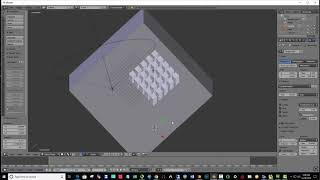 Blender Project 7 Cube grid, multiple lights