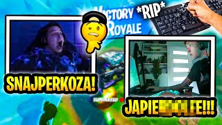 STREAMER ZNISZCZYŁ KLAWIATURE / SNAJPERKOZA ZONEGO / ŚWIECA NA KRZEŚLE ( SHOTY FORTNITE )