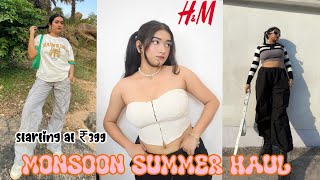 H&M Monsoon Sale Haul (2023) • Casual Fits I got from H&M India