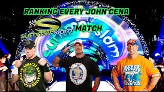 Ranking EVERY John Cena Summerslam Match