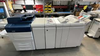 Xerox Color C70 Production Printer with AB8 Interface Module and YBF Booklet Maker