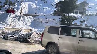 Winter trip to Malam jaba and enjoying the beautiful scenes with snow covered mountains