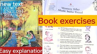 Class -7|| L-5 Women who made India proud|| Book exercises#english#gemsenglishreader