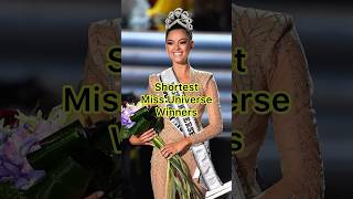 Shortest Miss Universe Winners #beautypageant #missuniverse #missuniverso #shorts