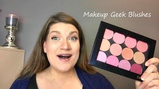 Makeup Geek Blushes, Haul, Unboxing, Swatches & Review - Cruelty Free & Vegan