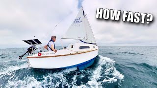 SOLO ON A 21FT SAILBOAT! (Studland Bay - Cowes) | Ep.105