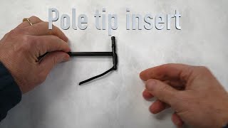 How to insert a tent pole tip