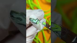 How to draw textures on nails? Nail art tutorial