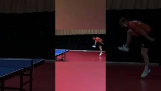 Here's what happens when an amateur takes on a former World Champion 😅🏓 #shorts #tabletennis