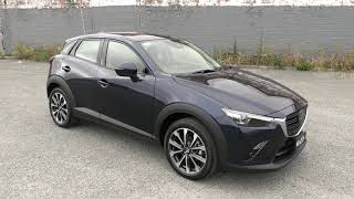 New 2021 Mazda CX-3 GSX Presentation in Deep Crystal Blue - Blackwells Mazda Christchurch