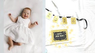 New year theme baby photoshoot | Baby photoshoot Idea @DIYwithMinnie