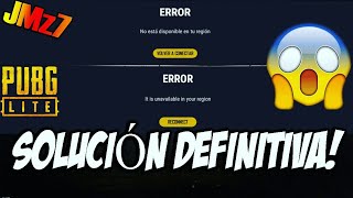 SOLUCIÓN DEFINITIVA de ERROR "NO ESTA DISPONIBLE EN TU PAÍS" /PUBG LITE/TheJM