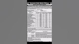 RECRUITMENT OF THE VARIOUS POSTS OF PARAMEDICAL CATEGORIES#GOVT. OF INDIA, MINISTRY OF RAILWAYS