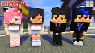 poi poi wedding day aphmau, kawaii chan, aaron and ein - Minecraft Animation #shortfeed