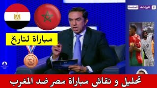 تحليل مباراة مرتقبة تاريخه بين المغرب و مصر الشقيقه نهائيات أولمبياد باريس 😍