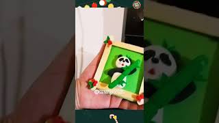 DIY Frame and Panda Craft#shorts#viral#art#diy