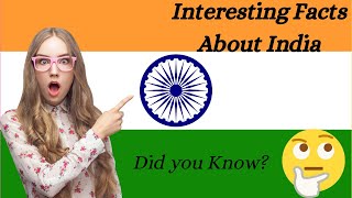 Interesting Facts about India |Knowledge | STUDY MENTOR