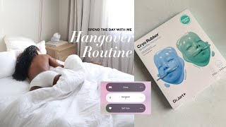 spend the day with me || HANGOVER ROUTINE I slept with my makeup on!, hangover cure, skincare, clean