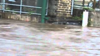 Flooding in Mytholmroyd