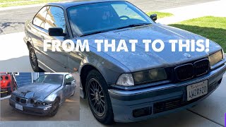 MY CRASHED E36 GETS NEW FRONT END!