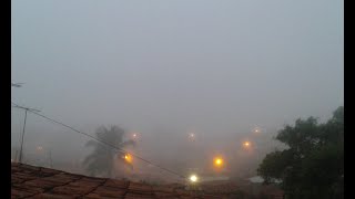 Muita neblina nesta amanhã em Campina Grande -Bairro do Pedregral.