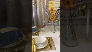 How to setup your dinner table very beautiful and simple