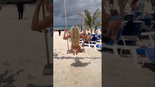 Great Stirrup Cay, Bahamas Beach Swing. Norwegian Cruise