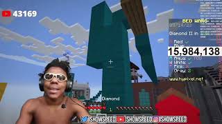 iShowSpeed Plays Bedwars And Rages 😂( FULL GAME )