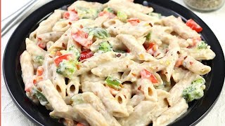 Aaj hum live me banane ja rahe hai white sauce pasta