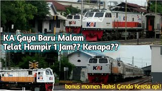 TELAT HAMPIR 1 JAM?? Menonton Lokomotif mondar-mandir dan Keterlambatan KA GBMS di Stasiun Madiun!!