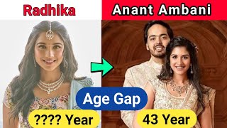 Anant Ambani & Radhika marchant age gap 2024, Anant Ambani age 2024, radhika age 2024 #biographygyan