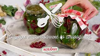 Огурцы маринованные со смородиной